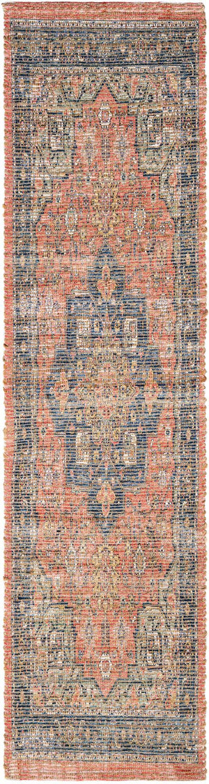 Antique Red 2' 2 x 8' Chenille Jute Runner Area Rug Vintage Distressed Boho All Natural Eco-Friendly Sustainable Carpet for Living Dining Office Dorm Rooms for Sale at Rug Engine