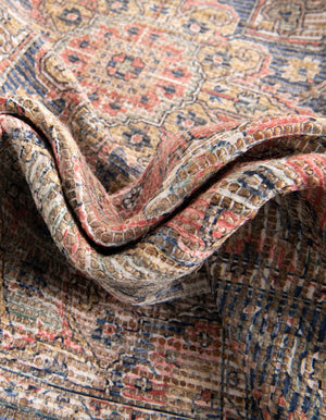 Antique Red 7' 10 x 7' 10 Chenille Jute Square Area Rug Vintage Distressed Boho All Natural Eco-Friendly Sustainable Carpet for Living Dining Office Dorm Rooms for Sale at Rug Engine