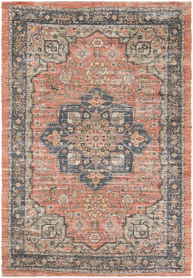 Antique Red 7' 10 x 10' Chenille Jute Rectangle Area Rug Vintage Distressed Boho All Natural Eco-Friendly Sustainable Carpet for Living Dining Office Dorm Rooms for Sale at Rug Engine