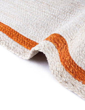 White 4' 1 x 4' 1 Kids Braided Jute Round Rug