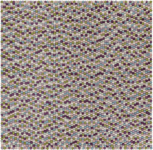 Pink and Purple 7' 10 x 7' 10 Felt Ball Square Area Rug Stunning All Natural 100% Wool Luxury Hand Woven Carpet for Modern Home Interiors Soft Touch Marshmallow Rug for Sale at Rug Engine