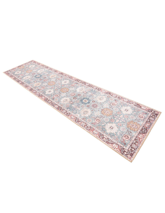 Washable Green 2' 7 x 10' Timeless Runner Area Rug Easy to Clean Stain Resistant & Durable Traditional Classic Vintage Design Carpet for Sale at Rug Engine