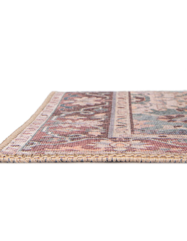 Washable Green 6' 1 x 9' Timeless Rectangle Area Rug Easy to Clean Stain Resistant & Durable Traditional Classic Vintage Design Carpet for Sale at Rug Engine