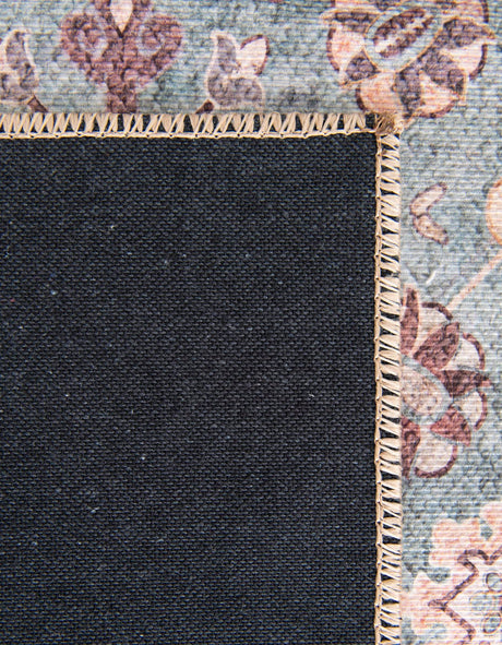 Washable Green 2' 7 x 12' Timeless Runner Area Rug Easy to Clean Stain Resistant & Durable Traditional Classic Vintage Design Carpet for Sale at Rug Engine