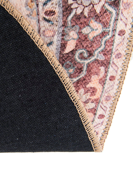 Washable Green 5' 1 x 5' 1 Timeless Round Area Rug Easy to Clean Stain Resistant & Durable Traditional Classic Vintage Design Carpet for Sale at Rug Engine