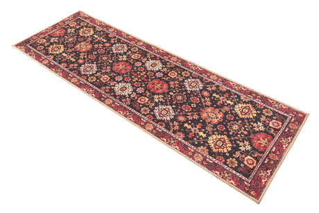Washable Black 2' x 6' 1 Timeless Runner Area Rug Easy to Clean Stain Resistant & Durable Traditional Classic Vintage Design Carpet for Sale at Rug Engine