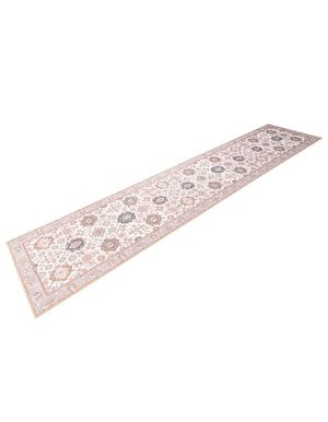 Washable Ivory 2' 7 x 12' Timeless Runner Area Rug Easy to Clean Stain Resistant & Durable Traditional Classic Vintage Design Carpet for Sale at Rug Engine