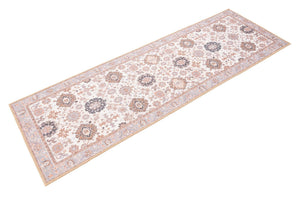 Washable Ivory 2' x 6' 1 Timeless Runner Area Rug Easy to Clean Stain Resistant & Durable Traditional Classic Vintage Design Carpet for Sale at Rug Engine