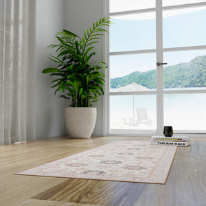 Washable Ivory 2' x 6' 1 Timeless Runner Area Rug Easy to Clean Stain Resistant & Durable Traditional Classic Vintage Design Carpet for Sale at Rug Engine