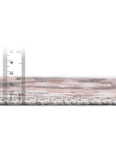 Washable Gray 5' 1 x 5' 1 Timeless Round Area Rug Easy to Clean Stain Resistant & Durable Traditional Classic Vintage Design Carpet for Sale at Rug Engine