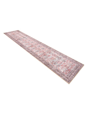 Washable Antique Red 2' 7 x 12' Timeless Runner Area Rug Easy to Clean Stain Resistant & Durable Traditional Classic Vintage Design Carpet for Sale at Rug Engine