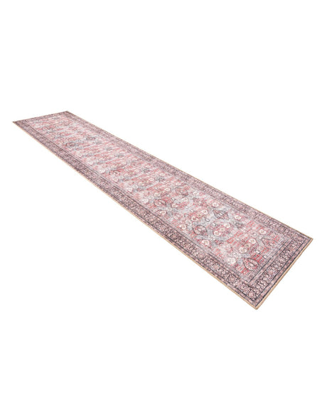Washable Antique Red 2' 7 x 12' Timeless Runner Area Rug Easy to Clean Stain Resistant & Durable Traditional Classic Vintage Design Carpet for Sale at Rug Engine