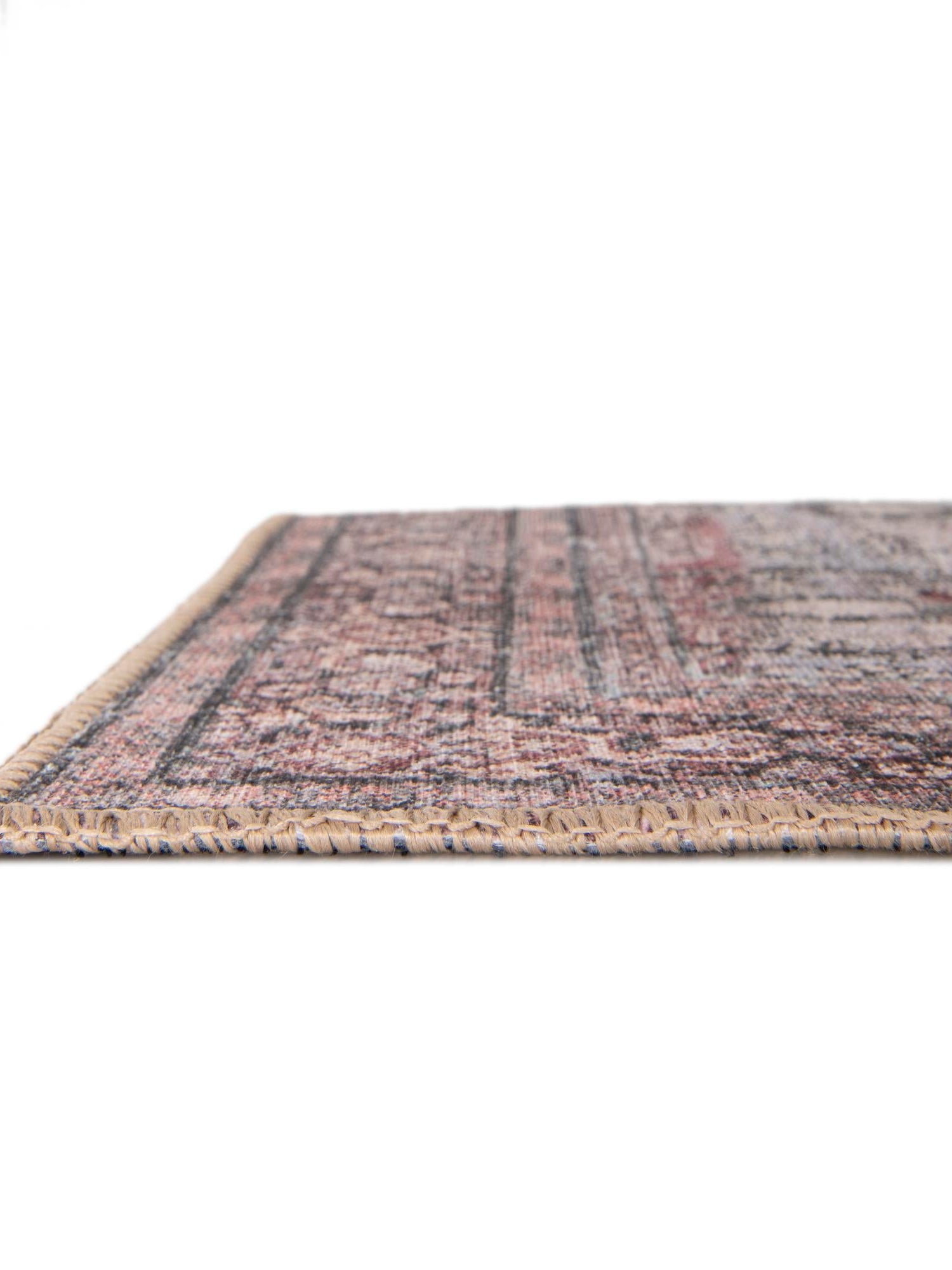 Washable Antique Red 2' x 3' 1 Timeless Rectangle Area Rug Easy to Clean Stain Resistant & Durable Traditional Classic Vintage Design Carpet for Sale at Rug Engine
