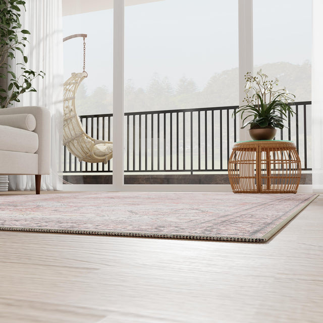 Washable Antique Red 9' 5 x 13' 1 Timeless Rectangle Area Rug Easy to Clean Stain Resistant & Durable Traditional Classic Vintage Design Carpet for Sale at Rug Engine