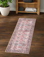 Washable Antique Red 2' x 6' 1 Timeless Runner Area Rug Easy to Clean Stain Resistant & Durable Traditional Classic Vintage Design Carpet for Sale at Rug Engine