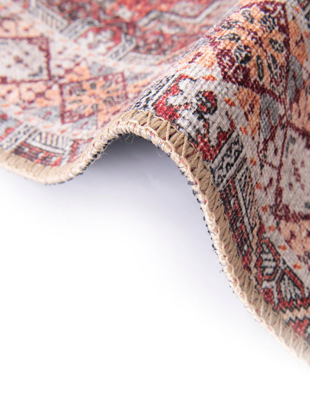 Washable Rust Red 2' x 3' 1 Timeless Oval Area Rug Easy to Clean Stain Resistant & Durable Traditional Classic Vintage Design Carpet for Sale at Rug Engine