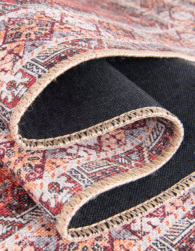 Washable Rust Red 2' x 3' 1 Timeless Oval Area Rug Easy to Clean Stain Resistant & Durable Traditional Classic Vintage Design Carpet for Sale at Rug Engine