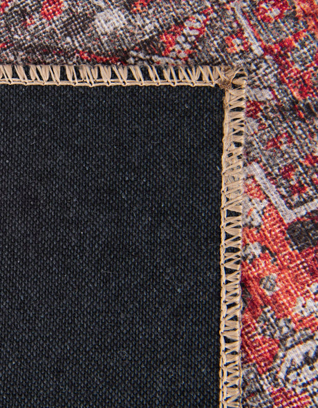 Washable Rust Red 2' x 6' 1 Timeless Runner Area Rug Easy to Clean Stain Resistant & Durable Traditional Classic Vintage Design Carpet for Sale at Rug Engine