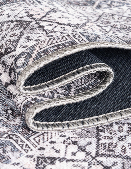 Washable Gray 2' x 3' 1 Timeless Oval Area Rug Easy to Clean Stain Resistant & Durable Traditional Classic Vintage Design Carpet for Sale at Rug Engine