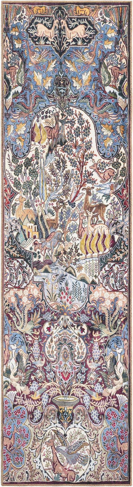 Washable Multicolor 2' 7 x 10' Timeless Runner Area Rug Easy to Clean Stain Resistant & Durable Traditional Classic Vintage Design Carpet for Sale at Rug Engine