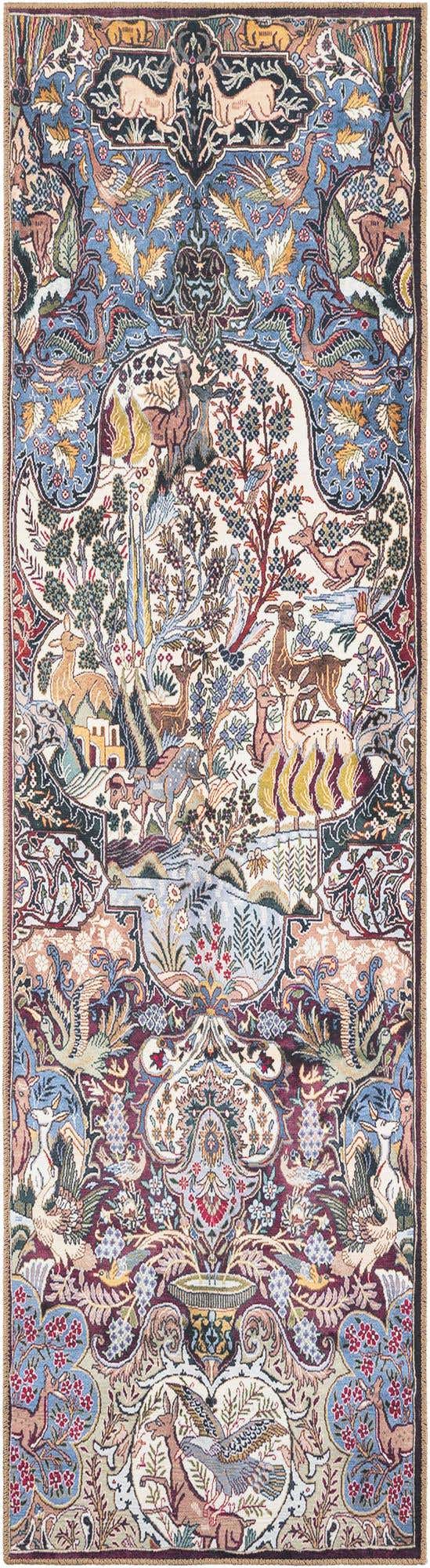 Washable Multicolor 2' 7 x 10' Timeless Runner Area Rug Easy to Clean Stain Resistant & Durable Traditional Classic Vintage Design Carpet for Sale at Rug Engine