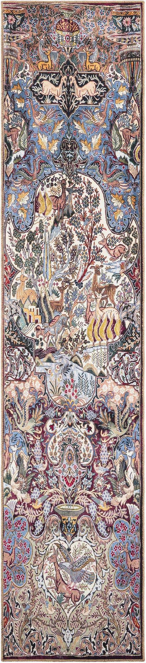 Washable Multicolor 2' 7 x 12' Timeless Runner Area Rug Easy to Clean Stain Resistant & Durable Traditional Classic Vintage Design Carpet for Sale at Rug Engine