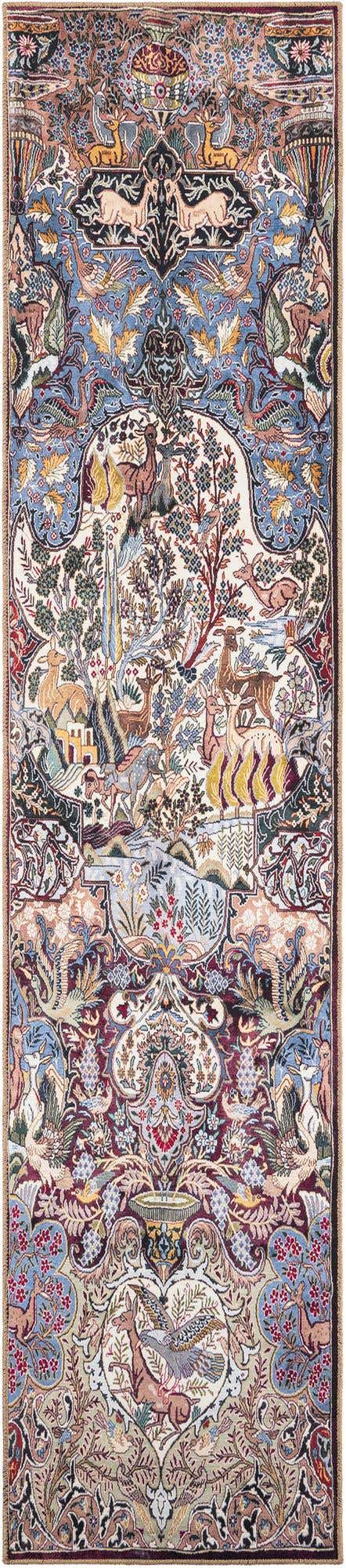 Washable Multicolor 2' 7 x 12' Timeless Runner Area Rug Easy to Clean Stain Resistant & Durable Traditional Classic Vintage Design Carpet for Sale at Rug Engine