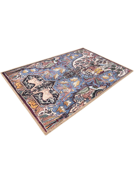 Washable Multicolor 2' x 3' 1 Timeless Rectangle Area Rug Easy to Clean Stain Resistant & Durable Traditional Classic Vintage Design Carpet for Sale at Rug Engine