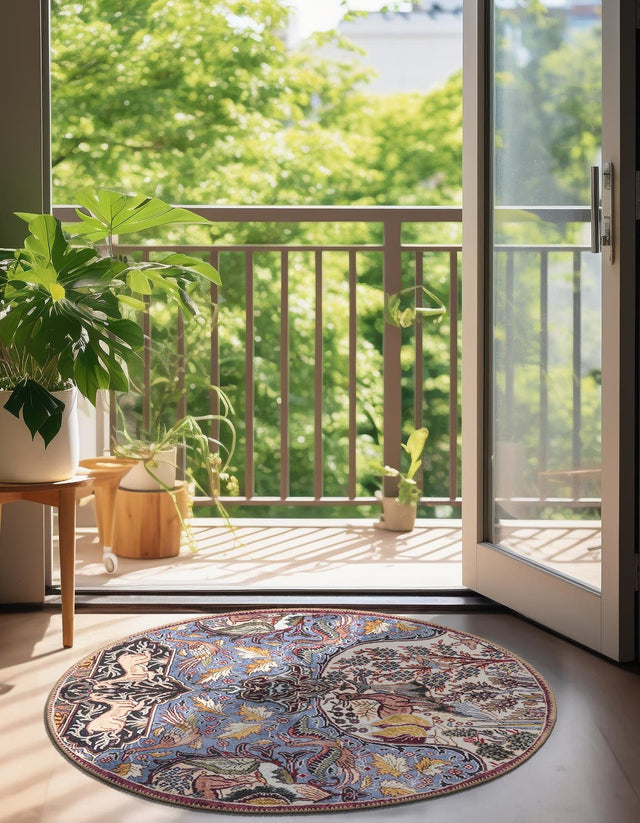 Washable Multicolor 2' x 3' 1 Timeless Oval Area Rug Easy to Clean Stain Resistant & Durable Traditional Classic Vintage Design Carpet for Sale at Rug Engine