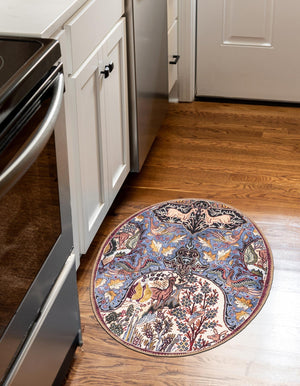Washable Multicolor 2' x 3' 1 Timeless Oval Area Rug Easy to Clean Stain Resistant & Durable Traditional Classic Vintage Design Carpet for Sale at Rug Engine