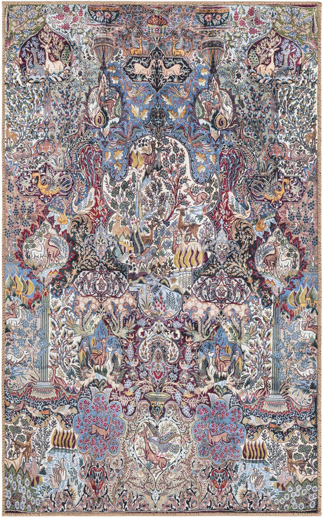 Washable Multicolor 3' 6 x 5' 6 Timeless Rectangle Area Rug Easy to Clean Stain Resistant & Durable Traditional Classic Vintage Design Carpet for Sale at Rug Engine