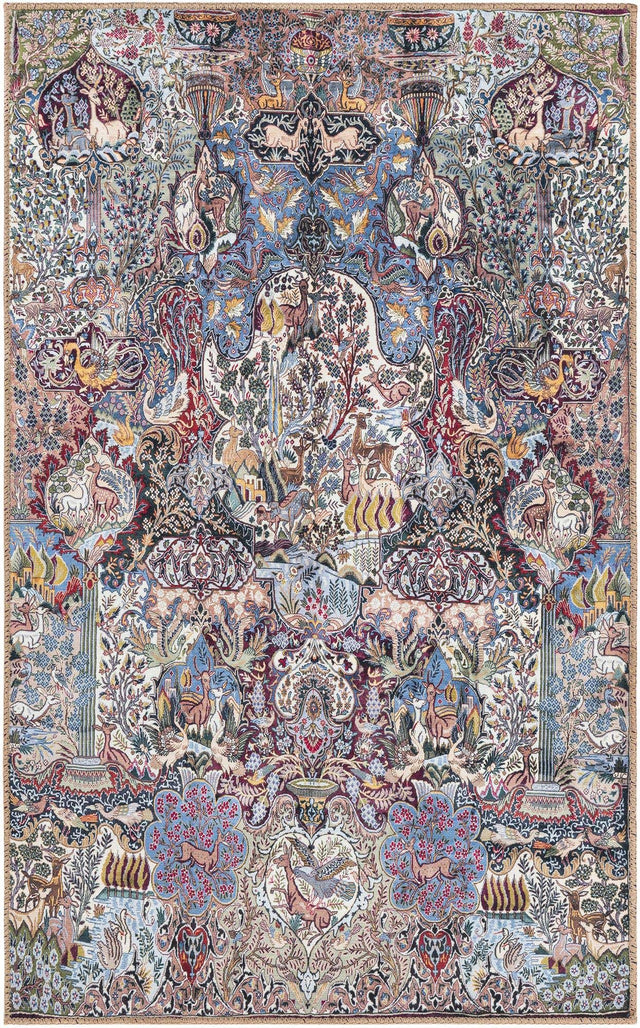 Washable Multicolor 3' 6 x 5' 6 Timeless Rectangle Area Rug Easy to Clean Stain Resistant & Durable Traditional Classic Vintage Design Carpet for Sale at Rug Engine
