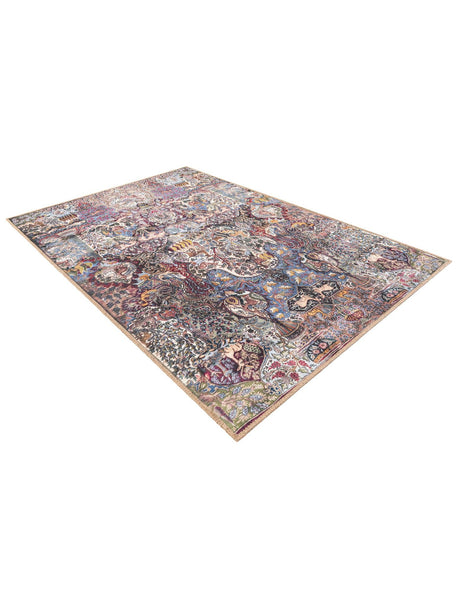 Washable Multicolor 4' 1 x 6' 1 Timeless Rectangle Area Rug Easy to Clean Stain Resistant & Durable Traditional Classic Vintage Design Carpet for Sale at Rug Engine