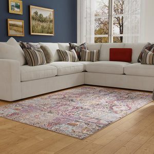 Washable Multicolor 4' 1 x 6' 1 Timeless Rectangle Area Rug Easy to Clean Stain Resistant & Durable Traditional Classic Vintage Design Carpet for Sale at Rug Engine