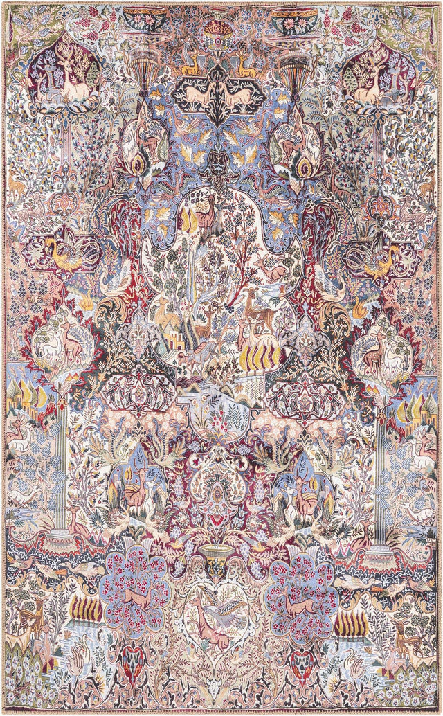 Washable Multicolor 5' 1 x 8' Timeless Rectangle Area Rug Easy to Clean Stain Resistant & Durable Traditional Classic Vintage Design Carpet for Sale at Rug Engine