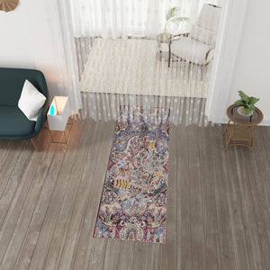 Washable Multicolor 2' x 5' 1 Timeless Runner Area Rug Easy to Clean Stain Resistant & Durable Traditional Classic Vintage Design Carpet for Sale at Rug Engine