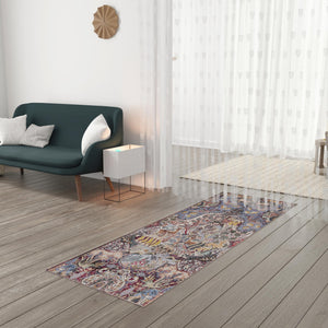 Washable Multicolor 2' x 5' 1 Timeless Runner Area Rug Easy to Clean Stain Resistant & Durable Traditional Classic Vintage Design Carpet for Sale at Rug Engine