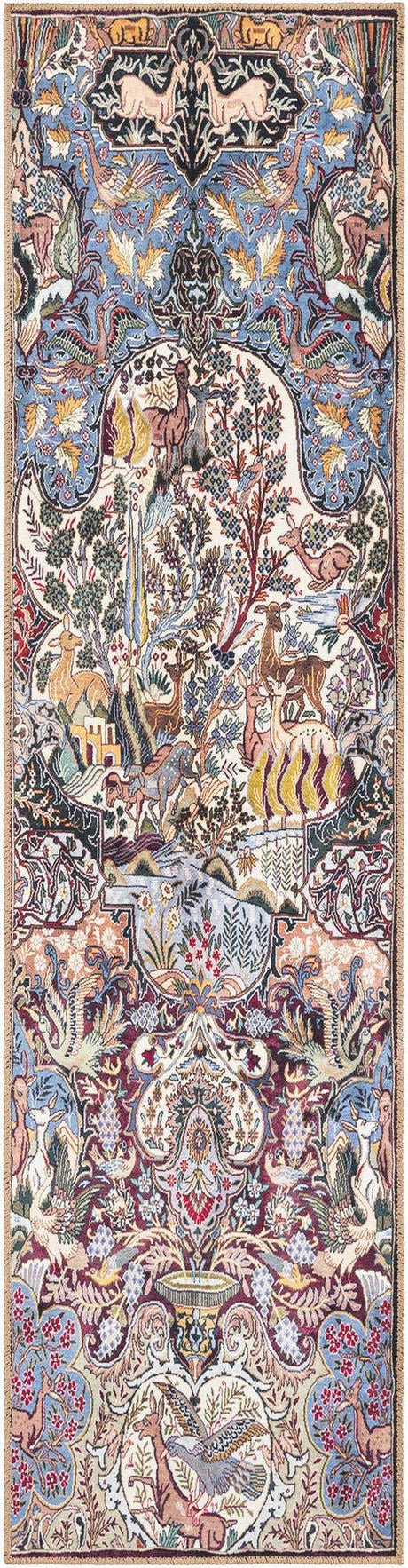 Washable Multicolor 2' x 8' Timeless Runner Area Rug Easy to Clean Stain Resistant & Durable Traditional Classic Vintage Design Carpet for Sale at Rug Engine
