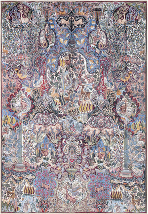 Washable Multicolor 8' 4 x 12' Timeless Rectangle Area Rug Easy to Clean Stain Resistant & Durable Traditional Classic Vintage Design Carpet for Sale at Rug Engine