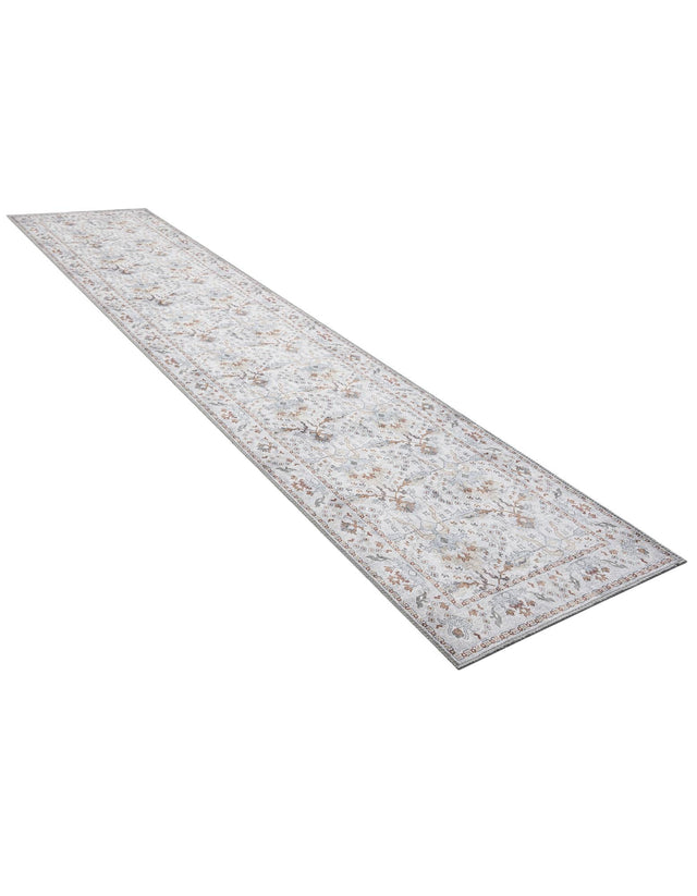 Washable Ivory 2' 7 x 12' Timeless Runner Area Rug Easy to Clean Stain Resistant & Durable Traditional Classic Vintage Design Carpet for Sale at Rug Engine