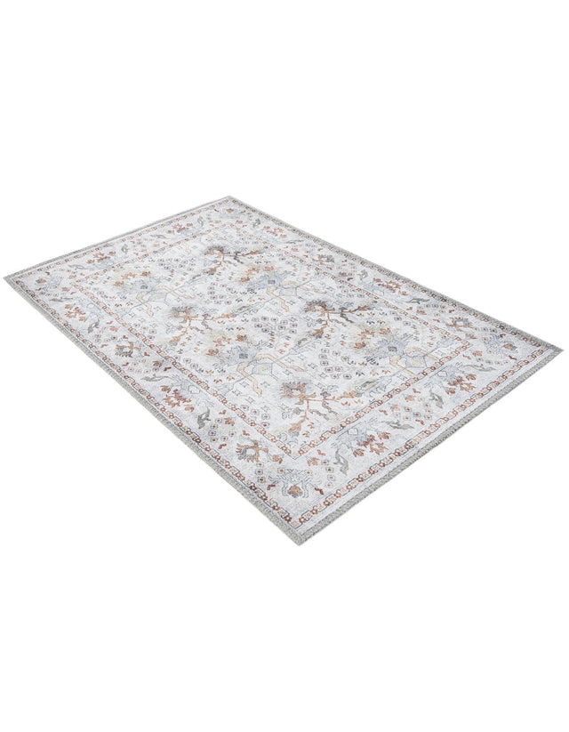 Washable Ivory 2' x 3' 1 Timeless Rectangle Area Rug Easy to Clean Stain Resistant & Durable Traditional Classic Vintage Design Carpet for Sale at Rug Engine