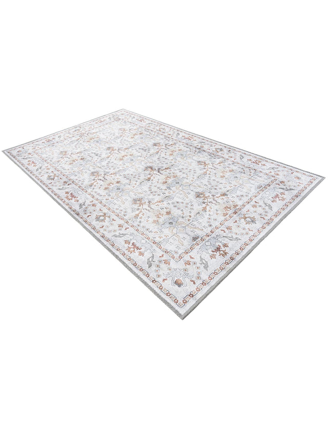 Washable Ivory 3' 6 x 5' 6 Timeless Rectangle Area Rug Easy to Clean Stain Resistant & Durable Traditional Classic Vintage Design Carpet for Sale at Rug Engine