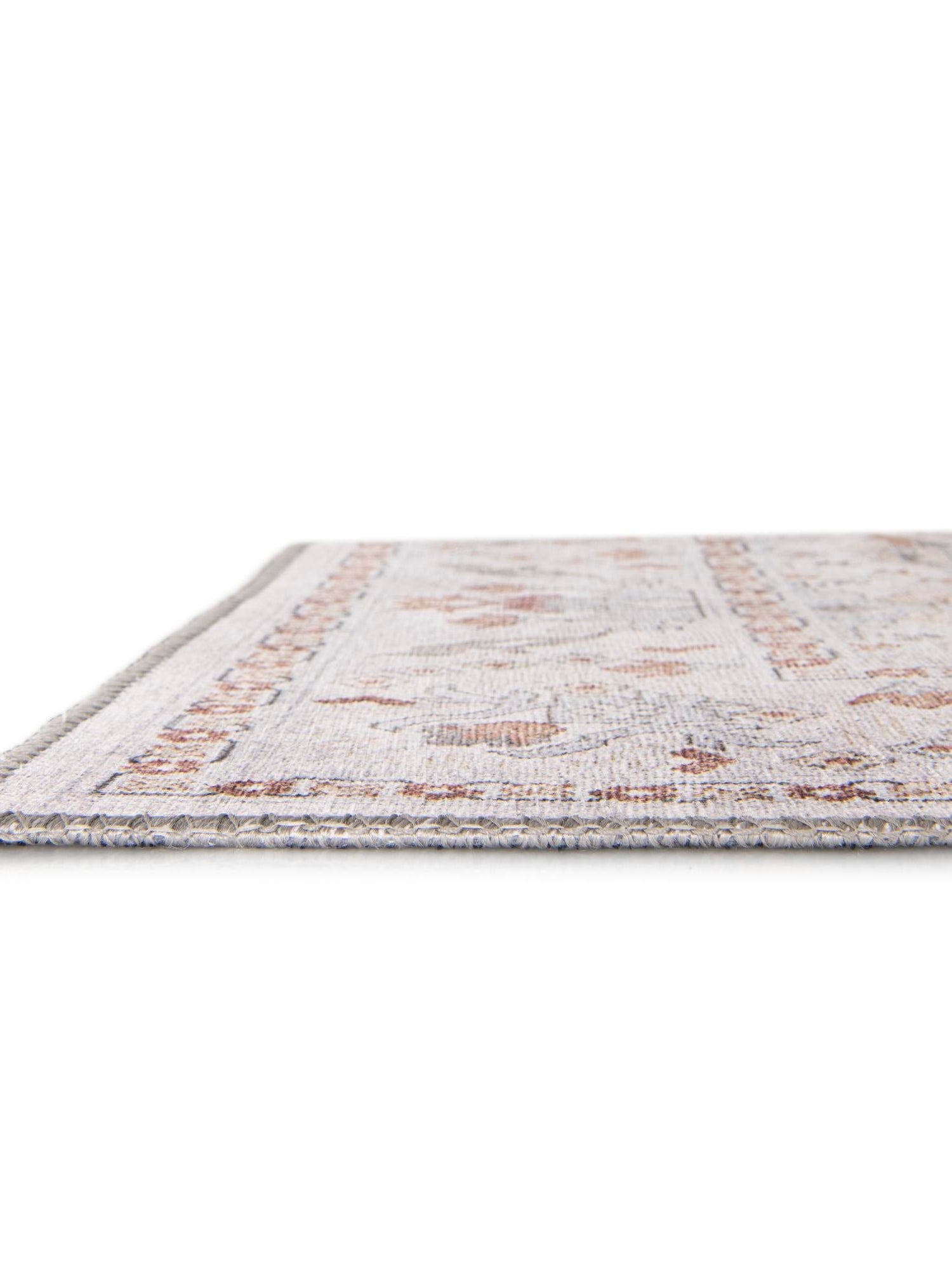 Washable Ivory 3' 6 x 5' 6 Timeless Rectangle Area Rug Easy to Clean Stain Resistant & Durable Traditional Classic Vintage Design Carpet for Sale at Rug Engine