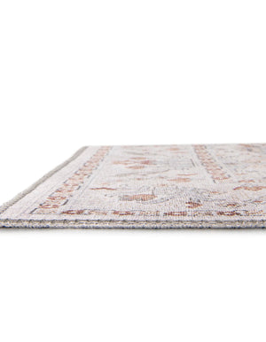 Washable Ivory 6' 1 x 9' Timeless Rectangle Area Rug Easy to Clean Stain Resistant & Durable Traditional Classic Vintage Design Carpet for Sale at Rug Engine