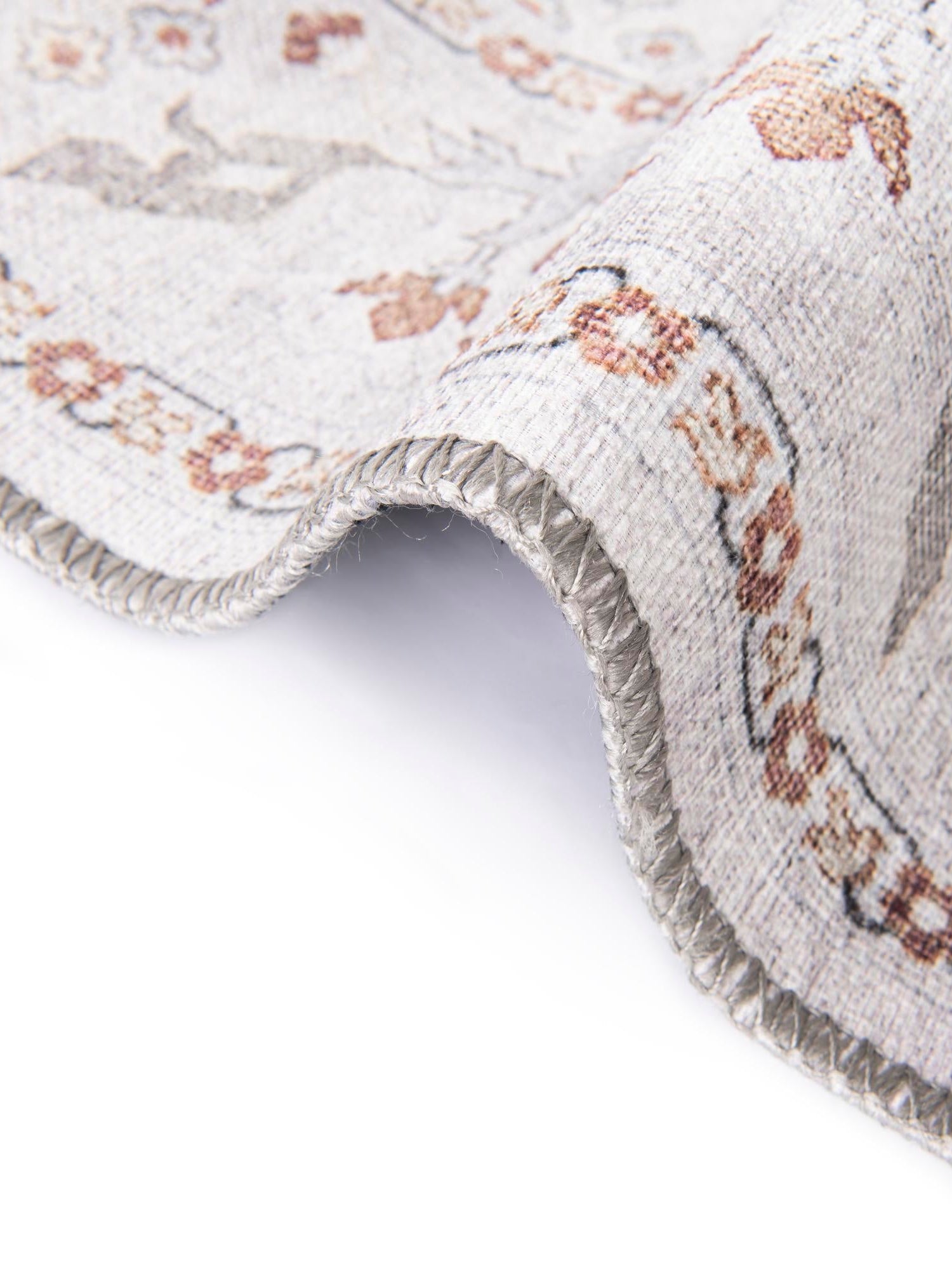 Washable Ivory 6' 1 x 9' Timeless Rectangle Area Rug Easy to Clean Stain Resistant & Durable Traditional Classic Vintage Design Carpet for Sale at Rug Engine