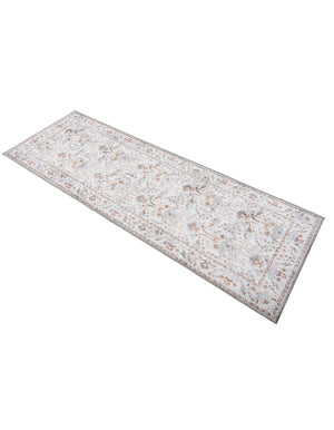 Washable Ivory 2' x 6' 1 Timeless Runner Area Rug Easy to Clean Stain Resistant & Durable Traditional Classic Vintage Design Carpet for Sale at Rug Engine