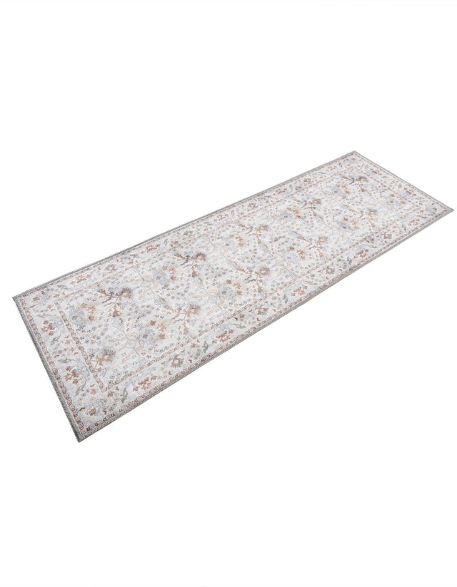 Washable Ivory 2' x 6' 1 Timeless Runner Area Rug Easy to Clean Stain Resistant & Durable Traditional Classic Vintage Design Carpet for Sale at Rug Engine