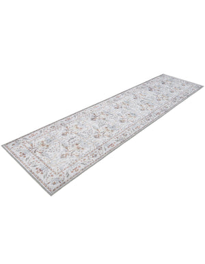 Washable Ivory 2' x 8' Timeless Runner Area Rug Easy to Clean Stain Resistant & Durable Traditional Classic Vintage Design Carpet for Sale at Rug Engine