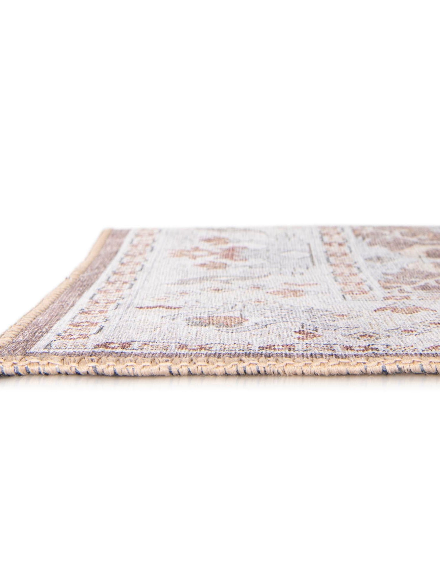 Washable Almond Brown 6' 1 x 9' Timeless Rectangle Area Rug Easy to Clean Stain Resistant & Durable Traditional Classic Vintage Design Carpet for Sale at Rug Engine