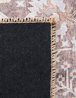 Washable Almond Brown 8' 4 x 12' Timeless Rectangle Area Rug Easy to Clean Stain Resistant & Durable Traditional Classic Vintage Design Carpet for Sale at Rug Engine